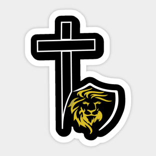 Christian Cross Design Sticker